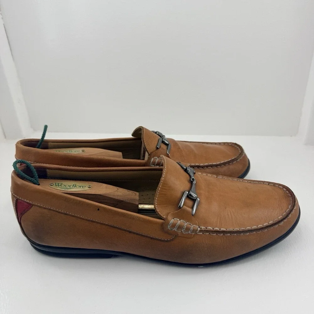 FootJoy FJ Club Casual Mens 11M Tan Leather Bit Loafers 79008 Slip On Shoes